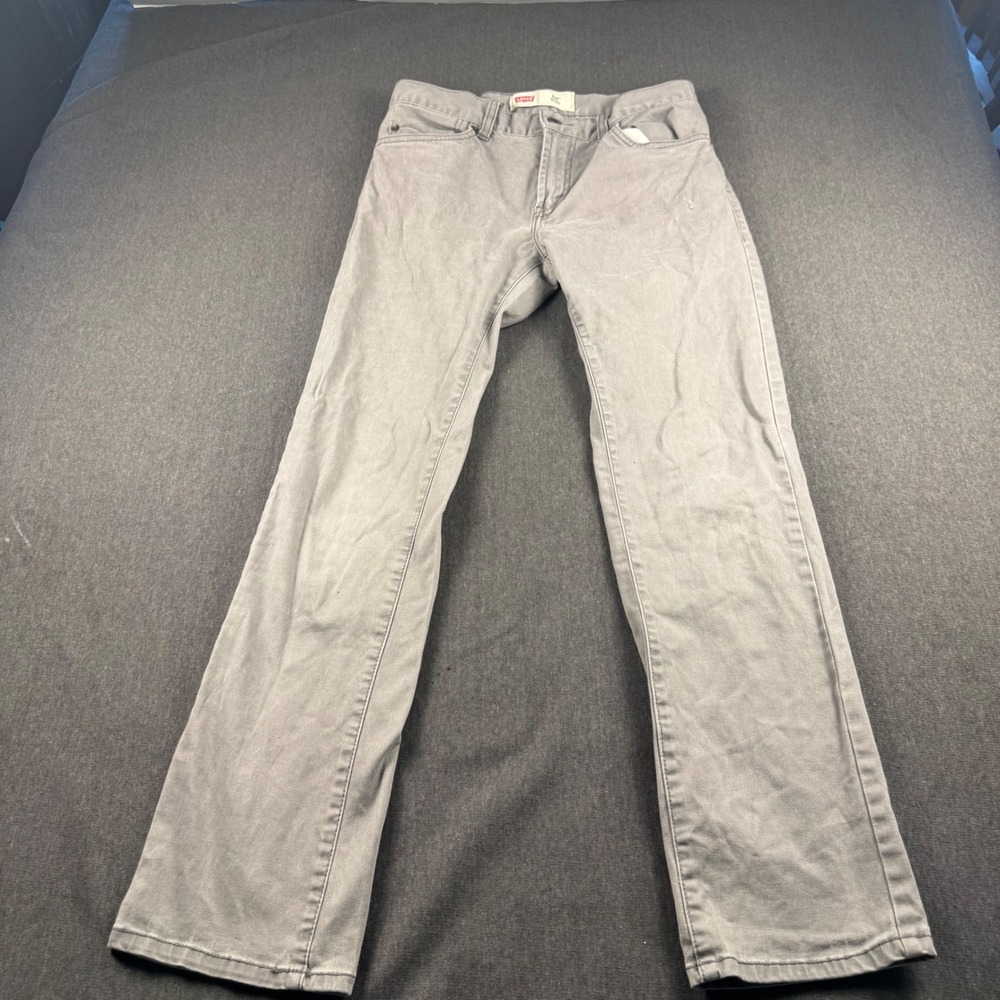 Levis 511 Slim Grey Pants Mens 28x28 Grey Wash Casual Denim Jeans 16REG - Picture 3 of 11